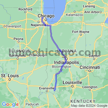Travel from Chrisney to O'Hare airport Limousine service to O'Hare airport (ORD)