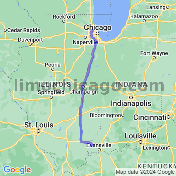 Travel from New Harmony to O'Hare airport Limousine service to O'Hare airport (ORD)