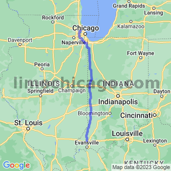 Travel from Haubstadt to O'Hare airport Limousine service to O'Hare airport (ORD)