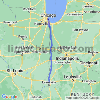 Travel from Haubstadt to Chicago Loop Limousine service to Chicago Loop