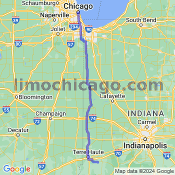 Travel from Cory to Chicago Loop Limousine service to Chicago Loop