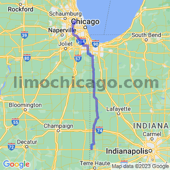 Travel from Dana to O'Hare airport Limousine service to O'Hare airport (ORD)