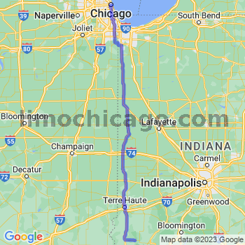Travel from Dugger to Chicago Loop Limousine service to Chicago Loop