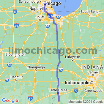 Travel from Farmersburg to O'Hare airport Limousine service to O'Hare airport (ORD)