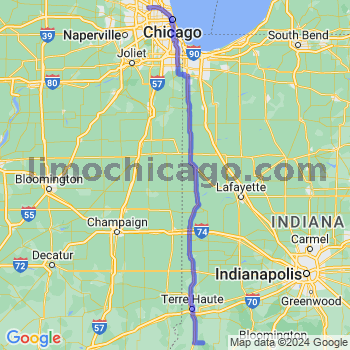 Travel from Hymera to O'Hare airport Limousine service to O'Hare airport (ORD)