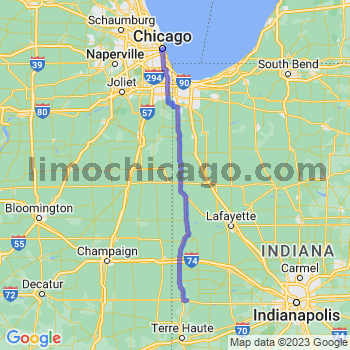 Travel from Montezuma to Chicago Loop Limousine service to Chicago Loop