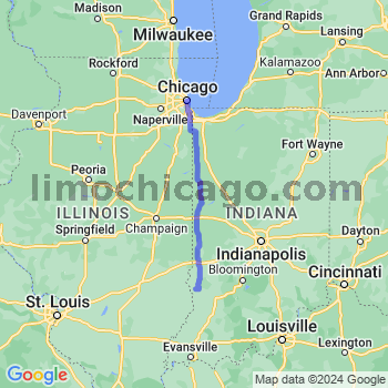 Travel from New Lebanon to Chicago Loop Limousine service to Chicago Loop