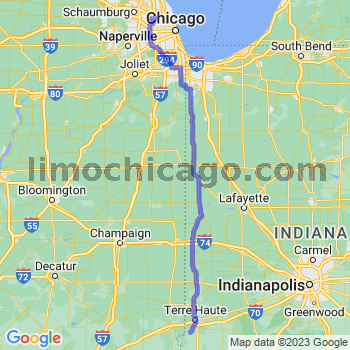 Travel from Prairieton to O'Hare airport Limousine service to O'Hare airport (ORD)