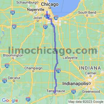 Travel from Saint Mary Of The Woods to Midway airport Limousine service to Midway airport (MDW)