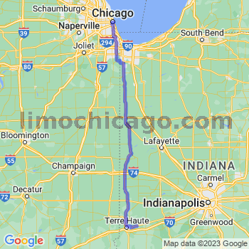 Travel from Seelyville to Chicago Loop Limousine service to Chicago Loop