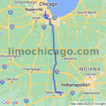 Travel from Staunton to Midway airport Limousine service to Midway airport (MDW)
