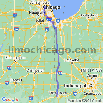 Travel from West Terre Haute to O'Hare airport Limousine service to O'Hare airport (ORD)