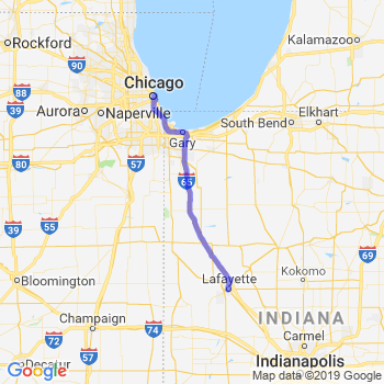 Travel from Lafayette to Chicago Loop Limousine service to Chicago Loop