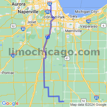 Travel from Ambia to Midway airport Limousine service to Midway airport (MDW)