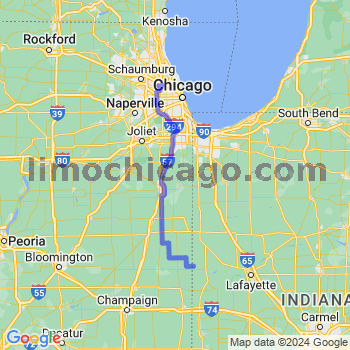 Travel from Ambia to O'Hare airport Limousine service to O'Hare airport (ORD)