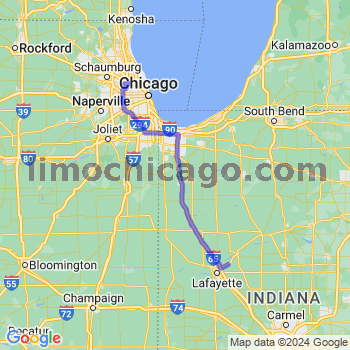 Travel from Buck Creek to O'Hare airport Limousine service to O'Hare airport (ORD)