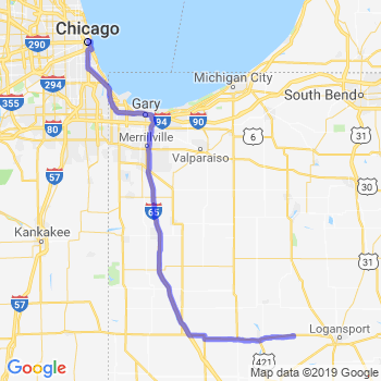Travel from Burnettsville to Chicago Loop Limousine service to Chicago Loop