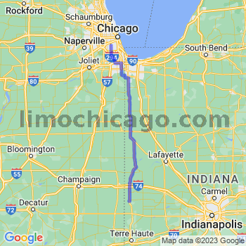 Travel from Cayuga to Midway airport Limousine service to Midway airport (MDW)