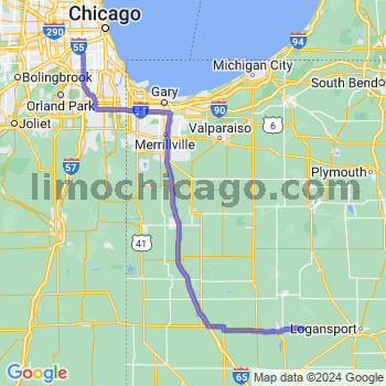 Travel from Idaville to Midway airport Limousine service to Midway airport (MDW)
