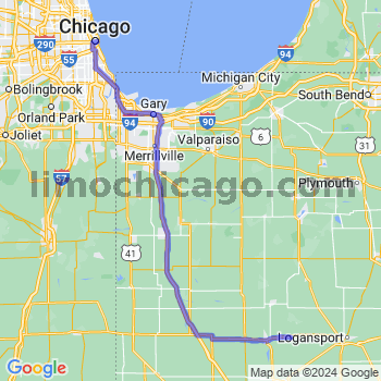 Travel from Idaville to Chicago Loop Limousine service to Chicago Loop