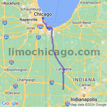 Travel from New Market to Chicago Loop Limousine service to Chicago Loop