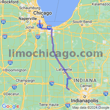 Travel from New Ross to Midway airport Limousine service to Midway airport (MDW)