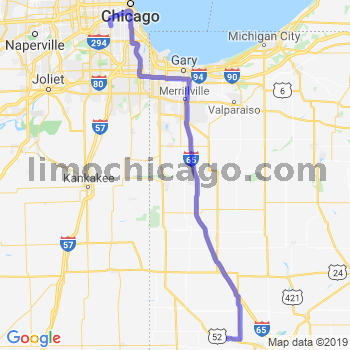 Travel from Otterbein to Midway airport Limousine service to Midway airport (MDW)