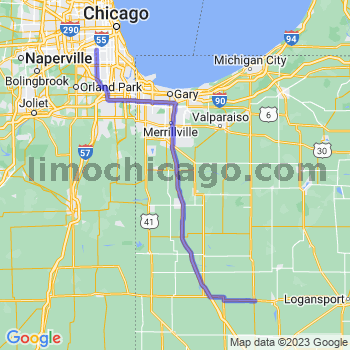 Travel from Reynolds to Midway airport Limousine service to Midway airport (MDW)