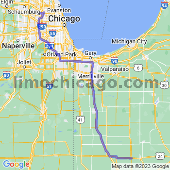 Travel from Reynolds to O'Hare airport Limousine service to O'Hare airport (ORD)