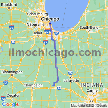 Travel from State Line to Chicago Loop Limousine service to Chicago Loop