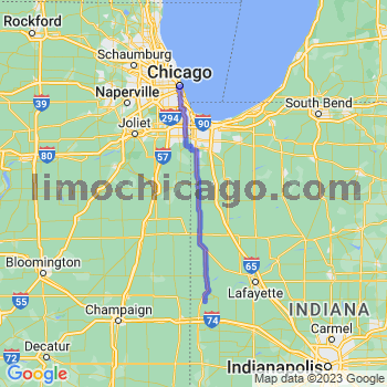 Travel from West Lebanon to Chicago Loop Limousine service to Chicago Loop