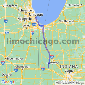 Travel from Wingate to Chicago Loop Limousine service to Chicago Loop