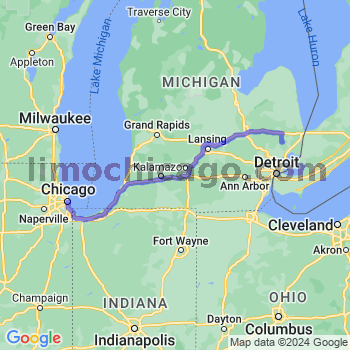 Travel from Armada to Chicago Loop Limousine service to Chicago Loop