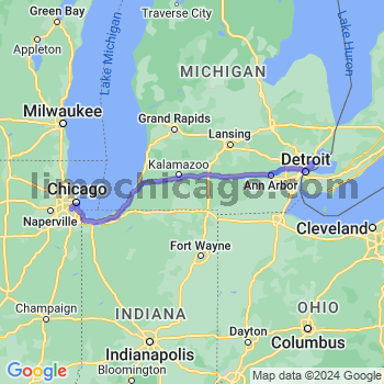 Travel from Eastpointe to Midway airport Limousine service to Midway airport (MDW)