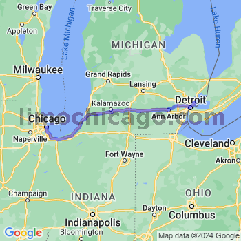 Travel from Eastpointe to Chicago Loop Limousine service to Chicago Loop