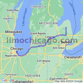 Limousine service to Chicago Loop