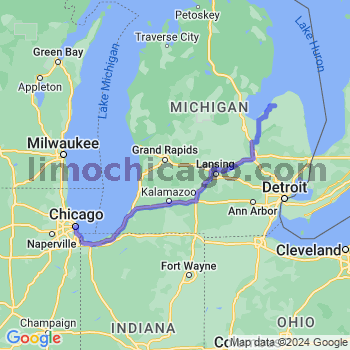 Limousine service to Chicago Loop