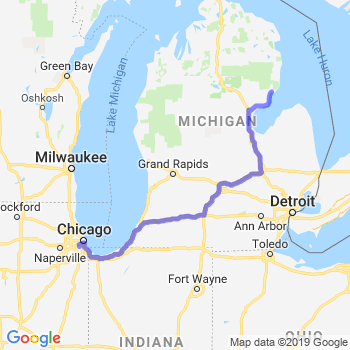 Travel from Tawas City to Midway airport Limousine service to Midway airport (MDW)