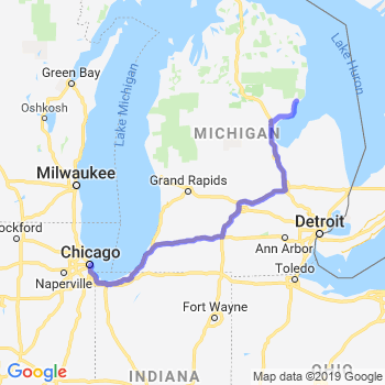Travel from Tawas City to Chicago Loop Limousine service to Chicago Loop