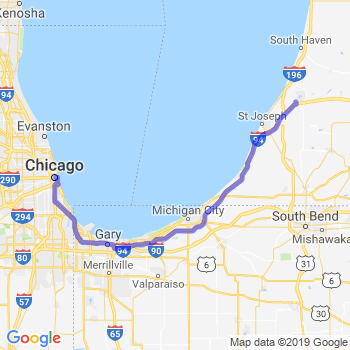 Travel from Coloma to Chicago Loop Limousine service to Chicago Loop