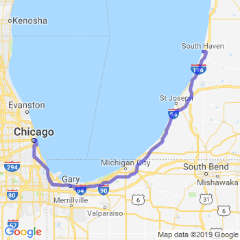 Travel from South Haven to Chicago Loop Limousine service to Chicago Loop