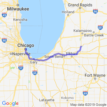 Travel from Three Rivers to Chicago Loop Limousine service to Chicago Loop