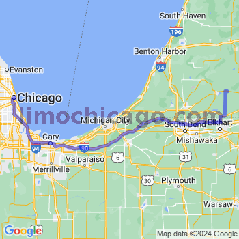 Limousine service to Chicago Loop