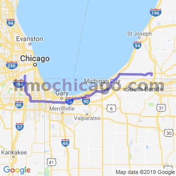 Travel from Bertrand to Midway airport Limousine service to Midway airport (MDW)