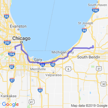 Travel from Buchanan to Midway airport Limousine service to Midway airport (MDW)