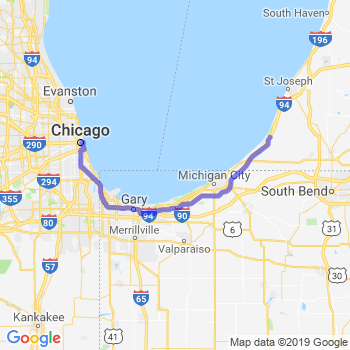 Travel from Sawyer to Chicago Loop Limousine service to Chicago Loop