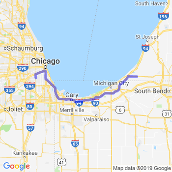 Travel from Three Oaks to Midway airport Limousine service to Midway airport (MDW)