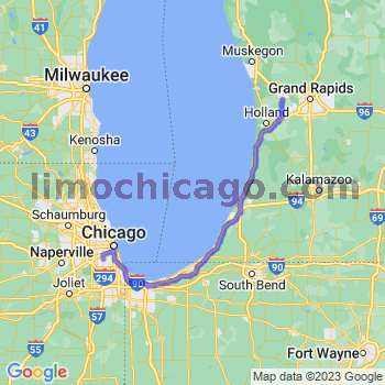 Travel from Allendale to Midway airport Limousine service to Midway airport (MDW)