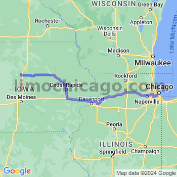 Travel from Blairsburg to Midway airport Limousine service to Midway airport (MDW)