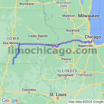 Travel from Lineville to Midway airport Limousine service to Midway airport (MDW)